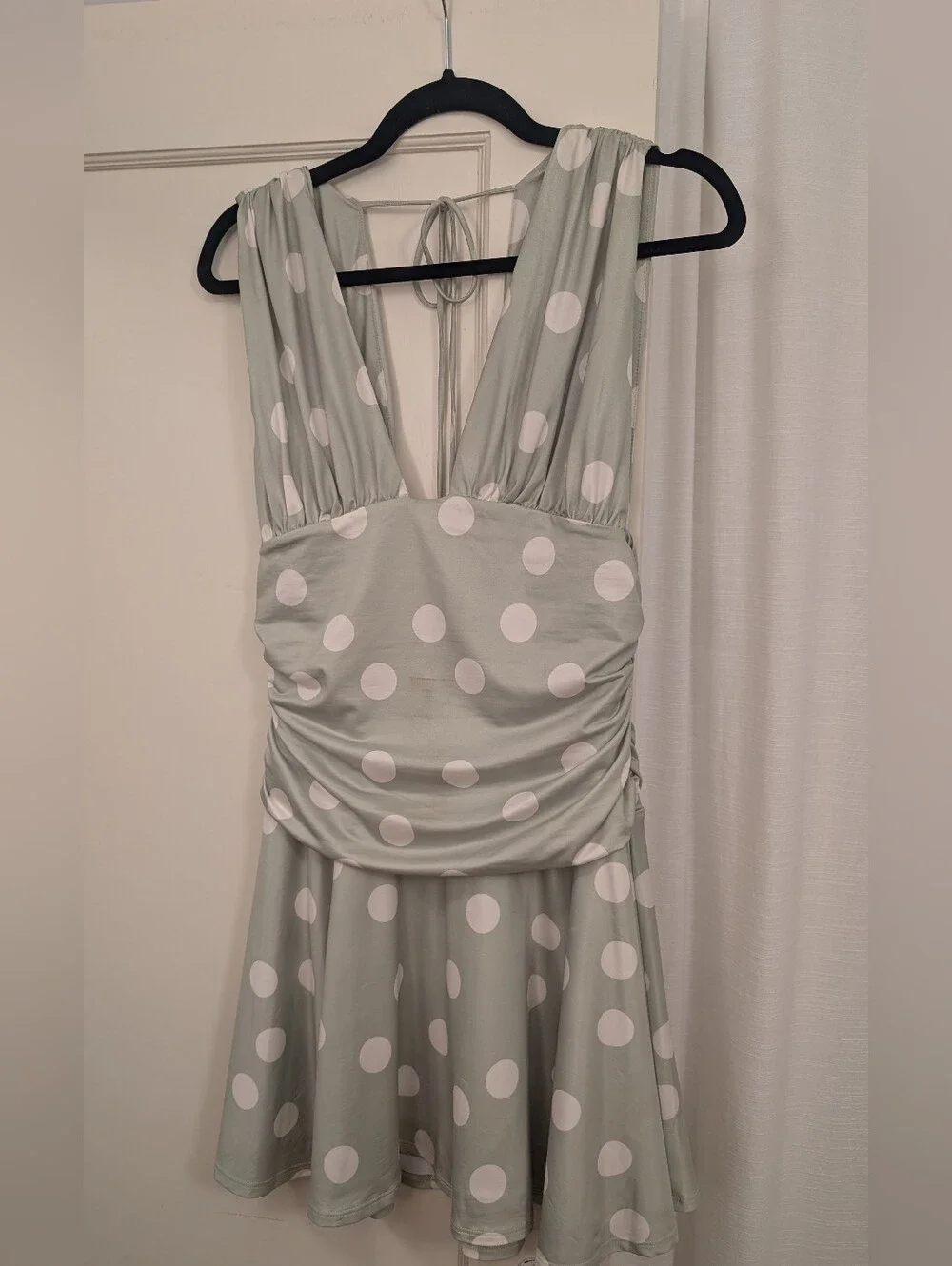 Free People Polka Dot Mint Green Sleeveless Dress
